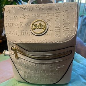 White Juicy Couture backpack/purse